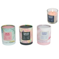 150g Marble Look Candle Set of 3 - Pink Gin & Berries, Prosecco, Jasmine & Coconut