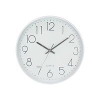 28cm Clock White Simple Modern Dotted Design Office & Home Wall Art