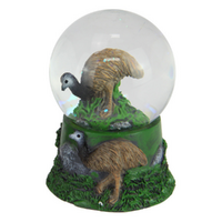 Snow Globe Emu Australian Animal in Glass Water Ball 4.5cm