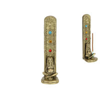 19cm Gold Mother Earth Incense Holder Statue Zen Meditation