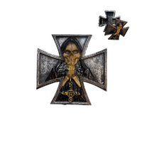 Gothic Skull Trinket Box 14cm, Dark Decorative Storage for Jewelry & Keepsakes