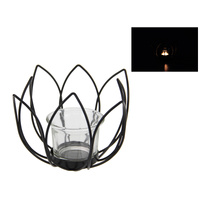 Lotus Candle Holder 15cm Ð Decorative Floral Design for Home or Yoga Space