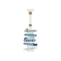 43cm Beach Oar Wording Sign MDF Home Decor Wall Hanging