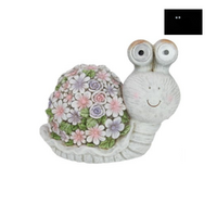 28cm Solar Garden Snail Figurine with Light - Outdoor Decorative Solar Decor