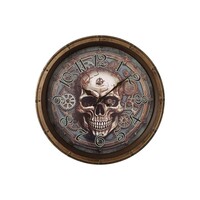 40cm Goth Frame Skull Wall Clock, Home Gothic Style