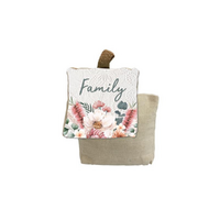 18x18cm Door Stop with Australiana Design & Kelly Lane Family Wording