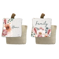 18x18cm Door Stop Set of 2 - Australian Design with Kelly Lane Family & Home Text