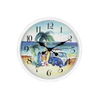 40cm Coastal Turtle Wall Clock, Beach Theme by Kelly Lane