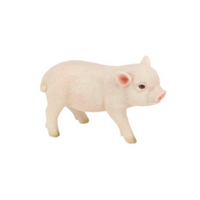 14cm Standing White Pig Figurine ร Cute Farm Animal Dยcor