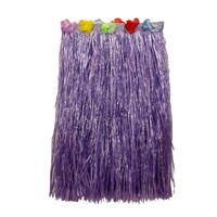 Purple Medium Hawaiian Hula Skirt 60cm