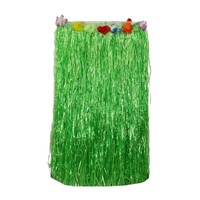 80cm Green Hawaiian Tropical Hula Grass Skirts Flower Theming