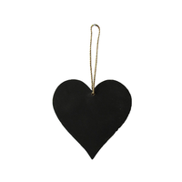15cm Wooden Heart Shaped Hanging Black Board Great for Cafe's or Notice Board
