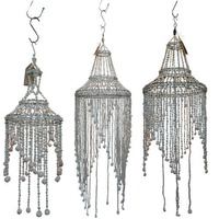 White Seashell Chandelier Spiral Style Vintage Mobile Beach Decor