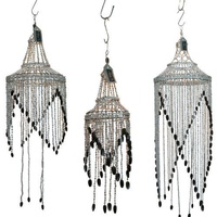 Brown and White Seashell Chandelier Spiral Style Vintage Mobile Beach Decor