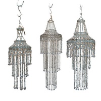 White Seashell Chandelier 3 Tier Style Vintage Mobile Beach Decor