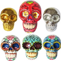 10x12cm Sugar Skull Resin Hand Painted