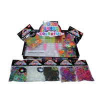 Fluro Loom Band Kit 500pce + BONUS Charms & 2100 Loom Bands + 112 S Clips