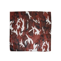 Bandana Brown Camouflage, Army 1pce 54cm 100% Cotton Head Wrap Scarf