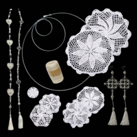 DIY Dream Catcher Starter Kit 25pce with Rings, Doilies, Tassels & Macrame String