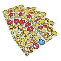 258pce Emoticon Stickers, Smiley Emotions, School Stationery for Teachers
