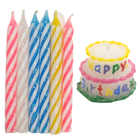 Birthday Candle Set 7pce Cake & Party Candles Any Age