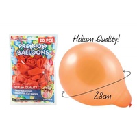 20pce x ORANGE - Premium Helium Balloons/Baloon. Great for All Parties.