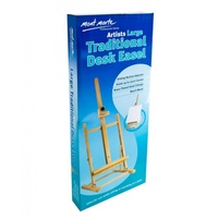 Mont Marte Large Traditional Desk Easel, Hold up to 75cm Canvas