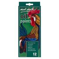 Mont Marte 12pce Oil Paints 12ml