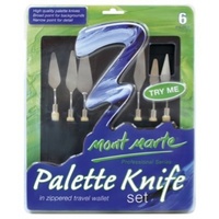 Mont Marte Palette Knife Set in Zippered Wallet