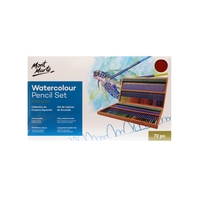 Mont Marte Premium Watercolour Pencils Box Set 72pce, Artist Gift