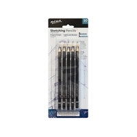 Mont Marte Sketching Pencils 10pce, Illustration & Drawing Essentials