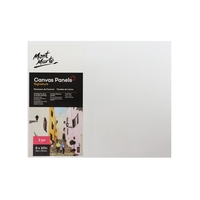 Mont Marte Canvas Panels 2pce 20cm x 25cm Wrapped Canvas Art Board 8x10in" White