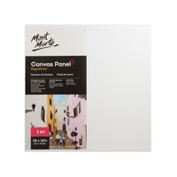 Mont Marte Canvas Panel 45cm Square Wrapped Canvas Art Board 18x18in" White