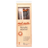 Mont Marte Acrylic Brush Set in Box - 7pce