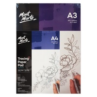 1pce Mont Marte Tracing Paper Pad 60gsm 40 Sheets, Tattooist Paper, A3 or A4