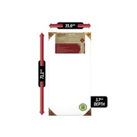 NEW 6 x Mont Marte Professional Series Stretched Canvas Pine Frame Double Thick 35.6x71.1cm BULK BUY