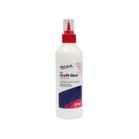 Mont Marte PVA Craft Glue Fine Tip 250g - Use for DIY Slime Clear Drying