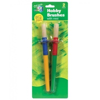 Mont Marte Kids Colour Hobby Brush with Rest 2pce