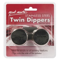 MONT MARTE Stainless Steel Twin Paint Dipper with lids