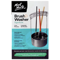 Mont Marte Brush Washer & Holder, Stainless Steel, Artist Paint Accessory