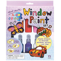 Mont Marte Kids Colour Window Paint Set 15pce