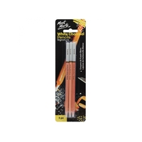 Mont Marte White Charcoal Pencils 3pce, Highlighting, Sketching & Drawing