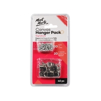 Mont Marte Canvas Hanger Pack 20pce Screws & 20pce D-Ring Hooks