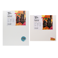 2x Mont Marte Studio Canvases 40cm & 30cm, Double Thick Stretched Canvas Bulk