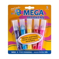 Mont Marte Kids Colour Mega Markers 5pce