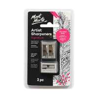 Mont Marte Artists Sharpener Set Zinc Alloy 2pce