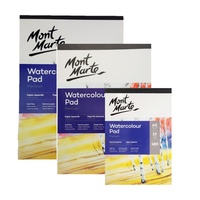 1pce Mont Marte Watercolour Pad 180gsm German Paper 15 Sheets, A3 A4 A5