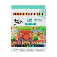 Mont Marte Soft Pastels 36 Colours, Vibrant Drawing and Blending, Artist Set