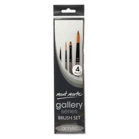 Mont Marte Gallery Series Brush Set Acrylic 4pce