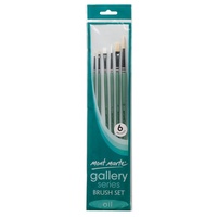 Mont Marte Gallery Series Brush Set Oils 6pce